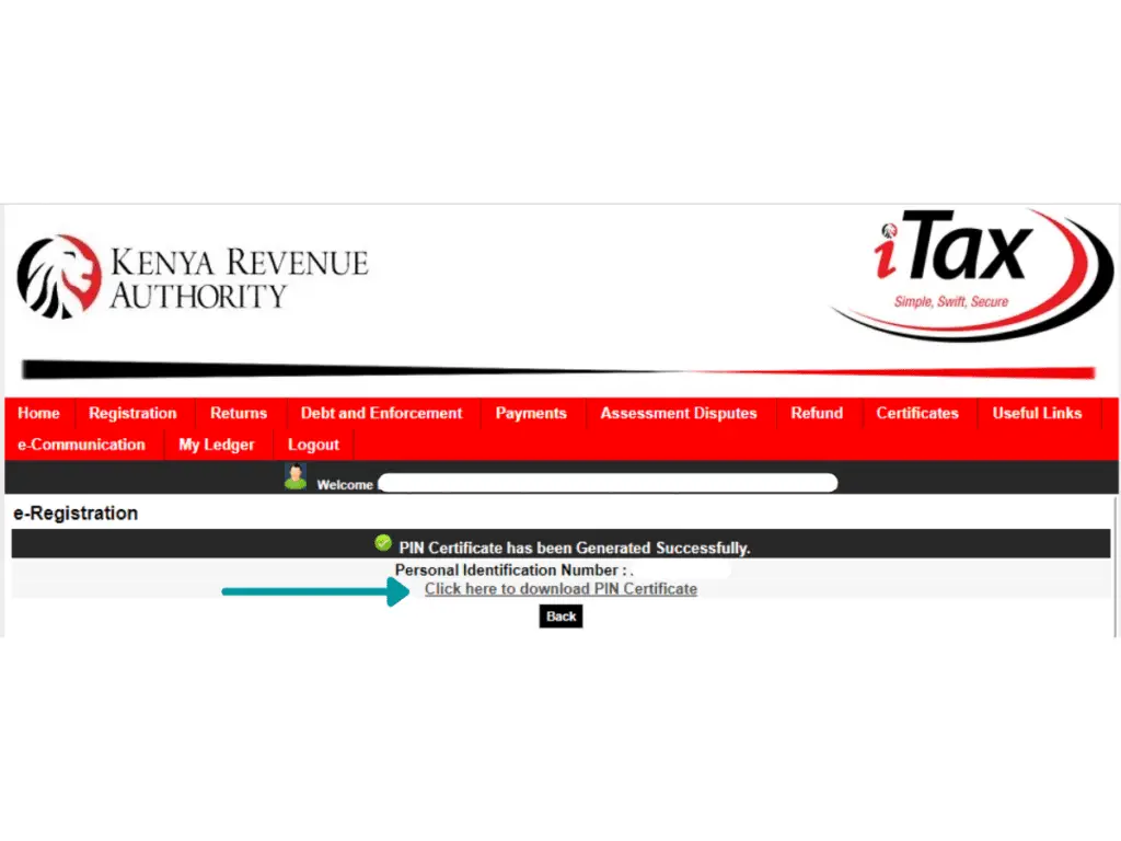 How To Download KRA PIN Certificate